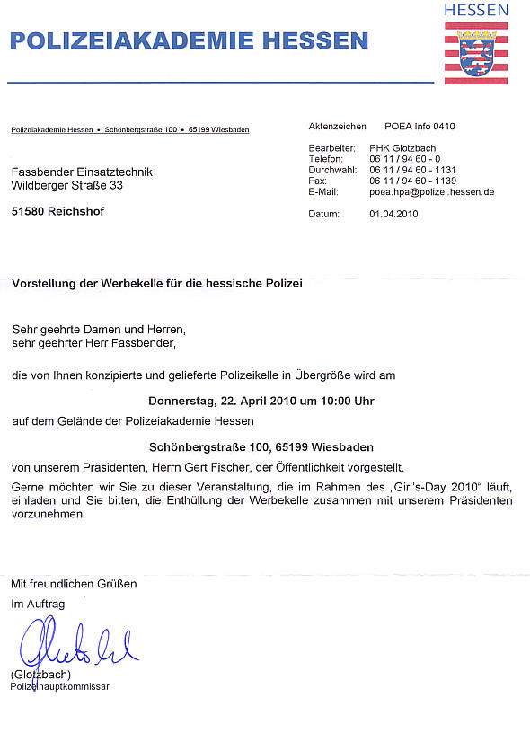Einladung Polizeiakademie Hessen 590